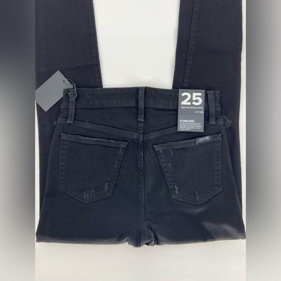 Joe's 25 Skinny Jeans Black Distressed NEW - Picture 3 of 7